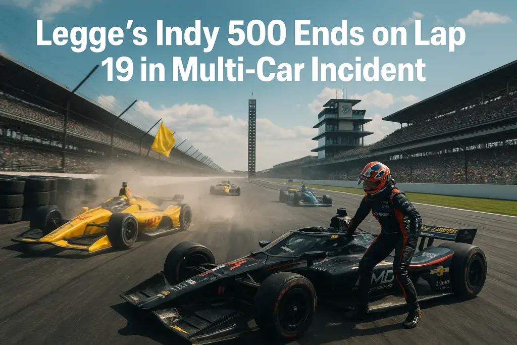 Legge's Indy 500 Ends on Lap 19 in Multi-Car Incident