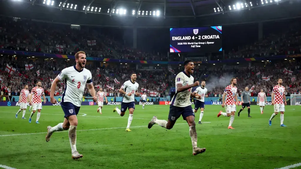 England Defeat Croatia 4-2 in a Thrilling 2026 World Cup Group Stage Opener