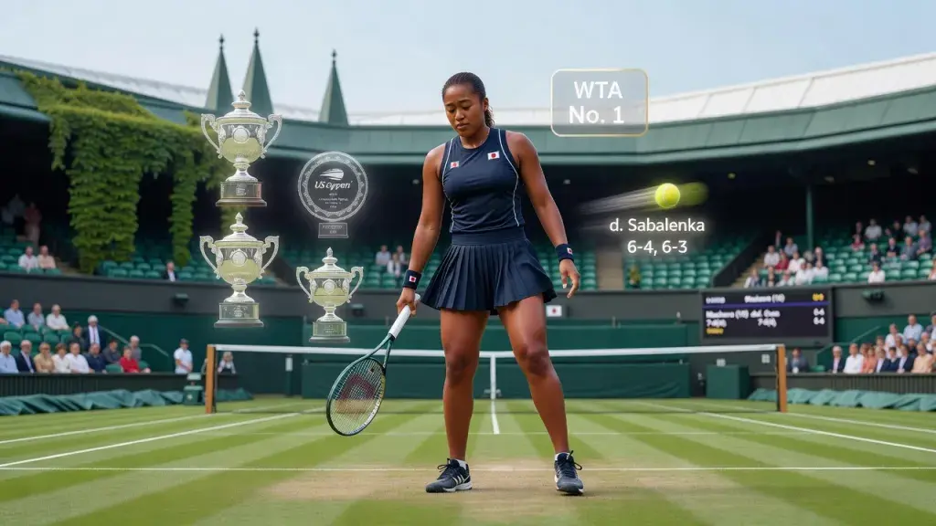 Osaka Vows to Chase Fifth Slam Despite Wimbledon Quarter-Final Exit