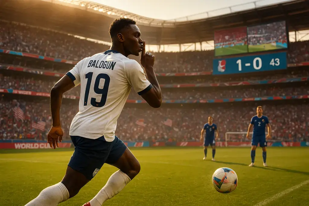 Balogun breaks through for U.S., salutes LeBron in World Cup last-32