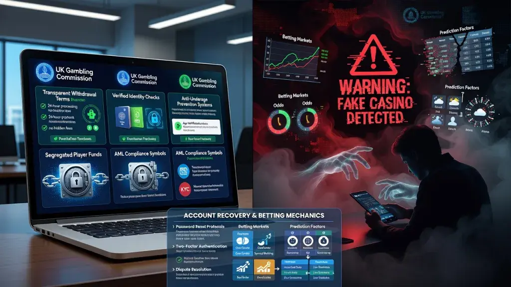 Online Gambling Explained: Safety Regulations, Fake Casino Detection, Account Recovery, Betting Markets, Odds, and Prediction Factors