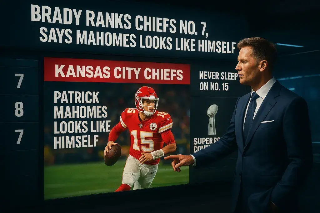 Brady Ranks Chiefs No. 7, Says Mahomes Looks Like Himself