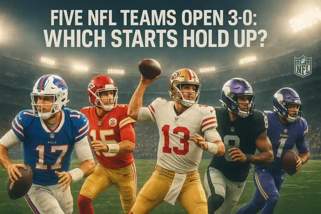 Five NFL Teams Open 3-0: Which Starts Hold Up?