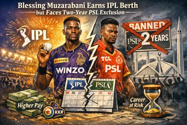 Blessing Muzarabani Earns IPL Berth but Faces Two-Year PSL Exclusion